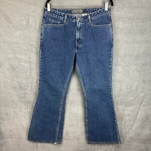 Vintage Levis Silvertab Jeans Womens 11M Blue Flare Y2K Mid Rise 100% Cotton